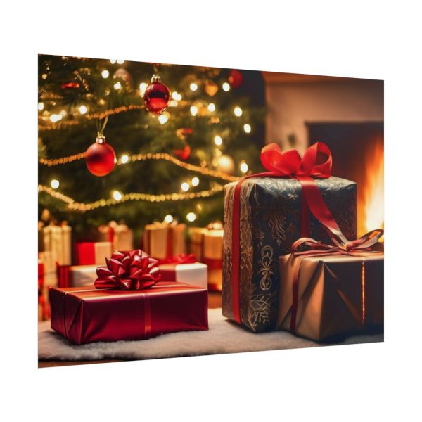 101875-257.jpg Christmas Gifts Fireplace Poster