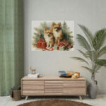 Pomeranian Dog At Christmas Poster - Image 14