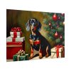 101875-267.jpg Dachshund Vintage Christmas Poster