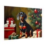 Dachshund Vintage Christmas Poster - Image 13