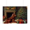 101875-271.jpg Irish Setter Vintage Christmas Poster