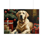 Labrador Vintage Christmas Poster - Image 12
