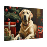 Labrador Vintage Christmas Poster - Image 13