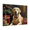 101875-282.jpg Labrador Vintage Christmas Framed Poster