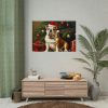 101875-288.jpg English Bulldog Vintage Christmas Poster