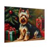 101875-302.jpg Yorkshire Terrier Vintage Christmas Poster