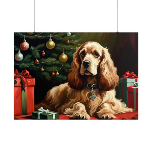 101875-306.jpg Cocker Spaniel Christmas Poster
