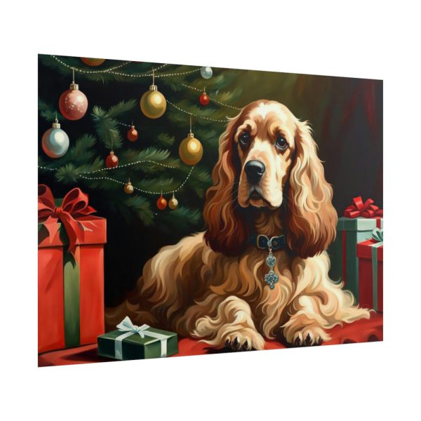 101875-307.jpg Cocker Spaniel Christmas Poster