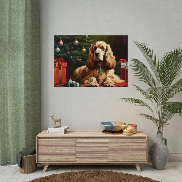 101875-308.jpg Cocker Spaniel Christmas Poster