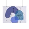 101875-346.jpg Contemporary Line Art Of A Face Poster
