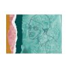 Abstract Black Woman Face Poster
