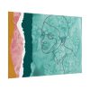 Abstract Black Woman Face Poster