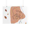 101875-386.jpg Abstract Shape With Autumn Leaves Poster