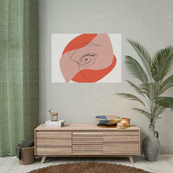 101875-408.jpg Abstract Line Art Eye Poster