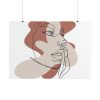 101875-431.jpg Abstract Woman's Face Poster