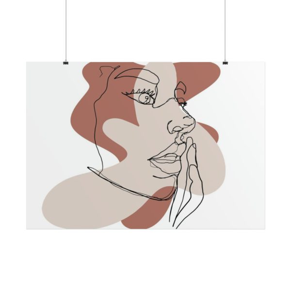 101875-431.jpg Abstract Woman's Face Poster