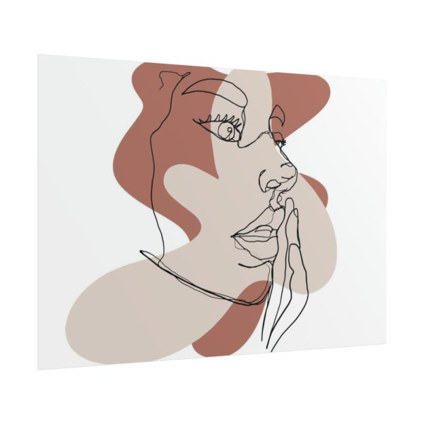 101875-432.jpg Abstract Woman's Face Poster