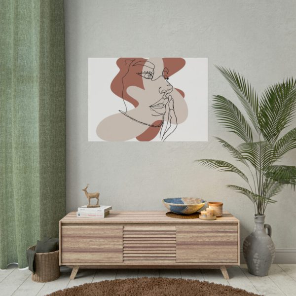 101875-433.jpg Abstract Woman's Face Poster