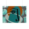 101875-446.jpg Picasso Style Face Poster