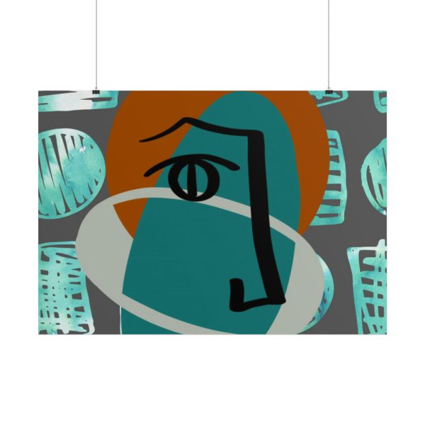 101875-446.jpg Picasso Style Face Poster