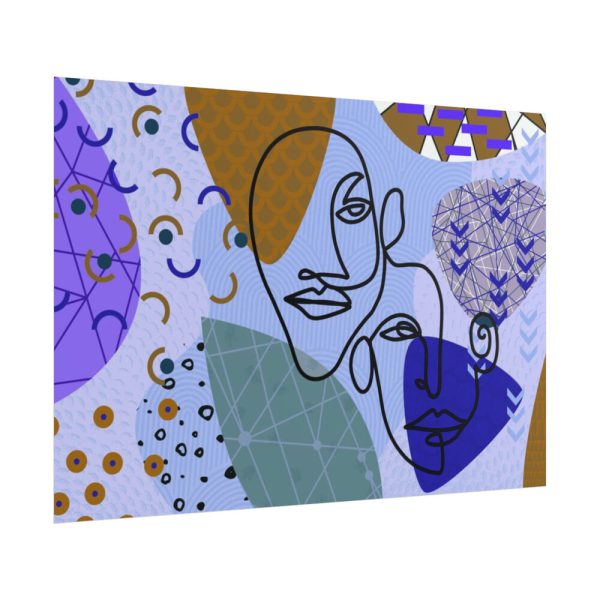 101875-452.jpg Line Art Abstract Face Illustration Poster