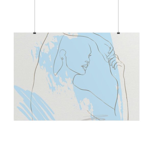 101875-456.jpg One Line Drawing Of a Lady Poster