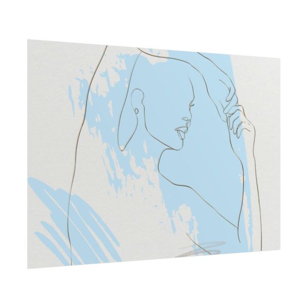 101875-457.jpg One Line Drawing Of a Lady Poster