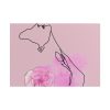 101875-460.jpg Pink Woman Abstract Line Drawing Poster