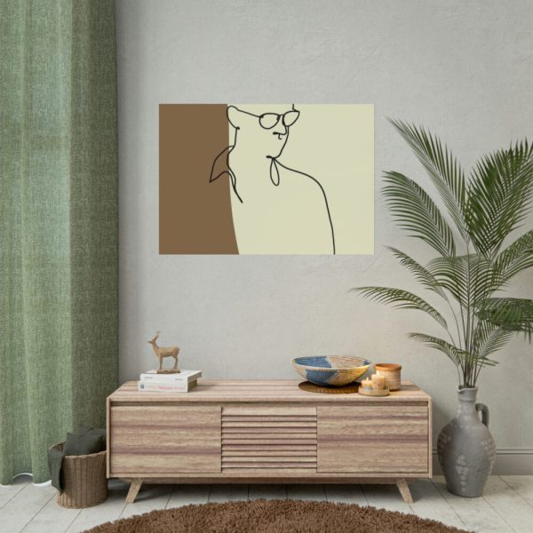 101875-473.jpg Man Holding a Cup of Coffee Poster