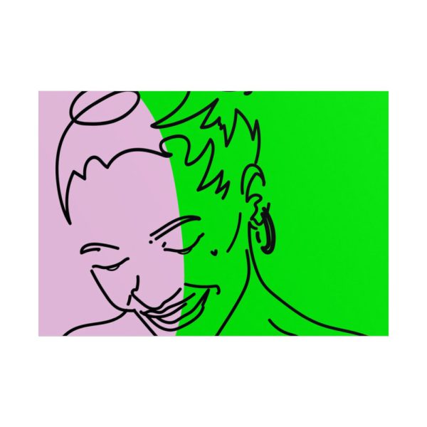 101875-485.jpg Woman Smiling and Looking Down Poster