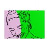 101875-486.jpg Woman Smiling and Looking Down Poster