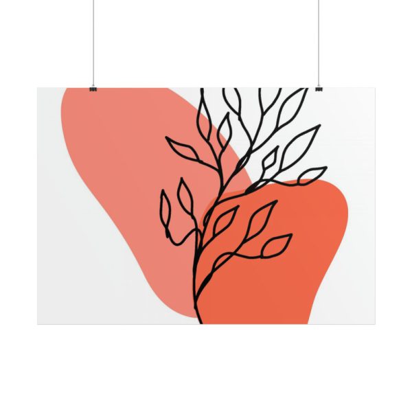 101875-491.jpg Abstract Line Art Plant Poster