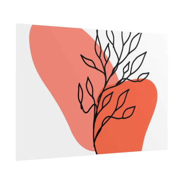 101875-492.jpg Abstract Line Art Plant Poster