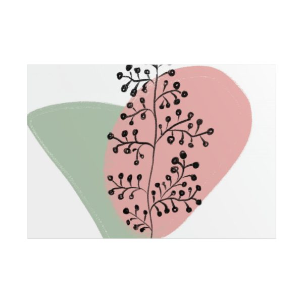 101875-495.jpg Abstract Shapes With a Plant Poster