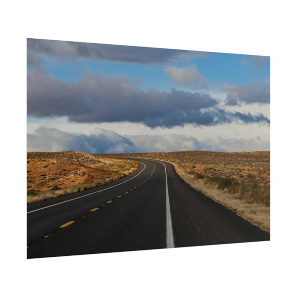 101875-537.jpg Highway In Arizona Desert Poster