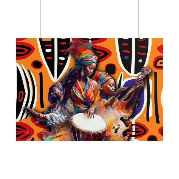 101875-586.jpg Native African Musicians Poster