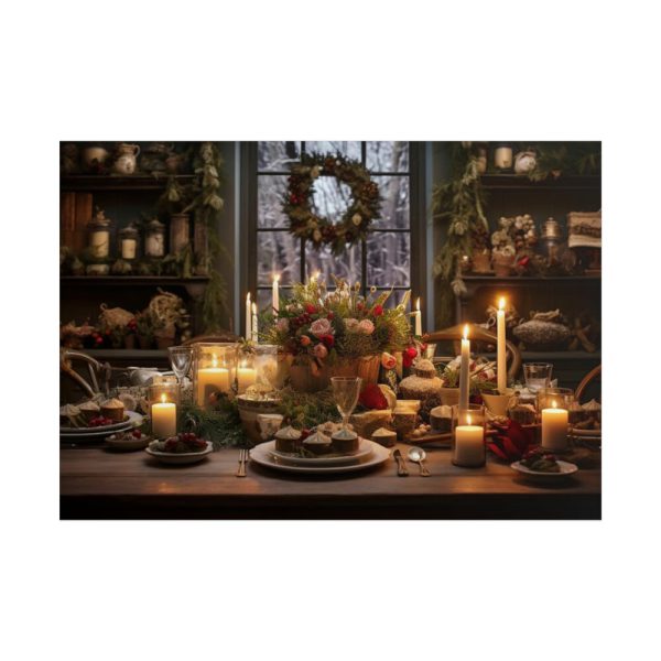 101875-590.jpg Christmas Dinner Table Poster