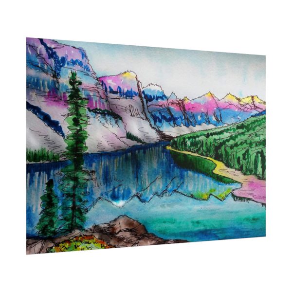 101875-607.jpg Lake and Mountains Poster