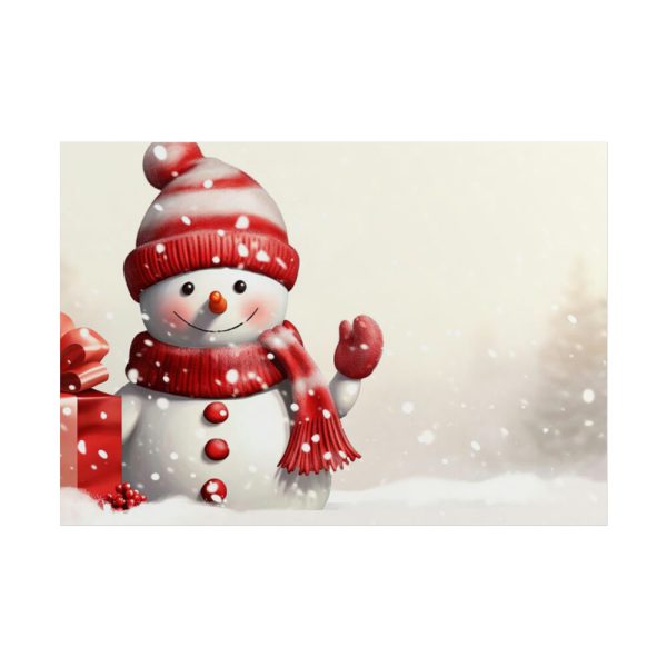 101875-625.jpg Cute Snowman With Copy Space Poster