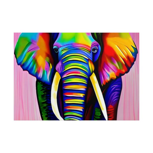 101875-635.jpg Rainbow Colored Elephant I Poster