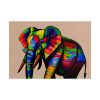 Rainbow Colored Elephant II Poster