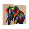Rainbow Colored Elephant II Poster