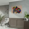 Rainbow Colored Elephant II Poster