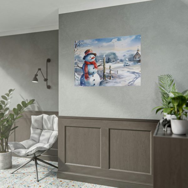 101875-664.jpg Vintage Snowman Art Poster