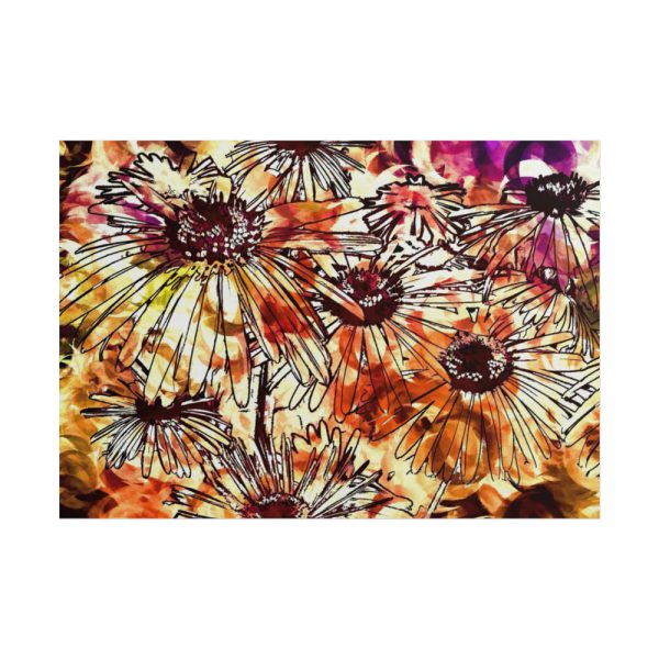 Abstract Flowers Poster