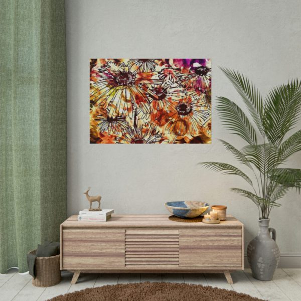 Abstract Flowers Poster