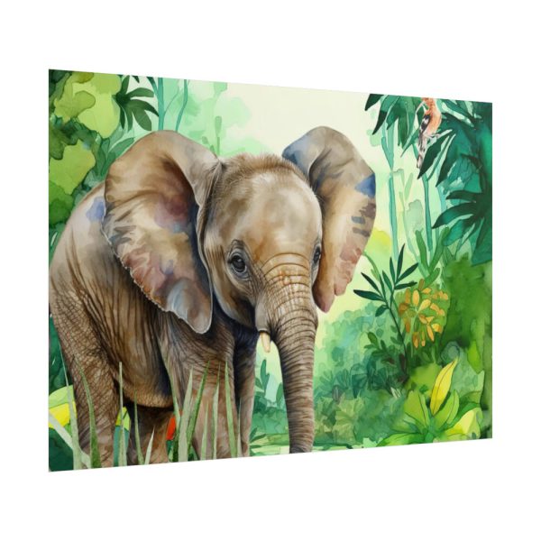Elephant in African Jungle Poster