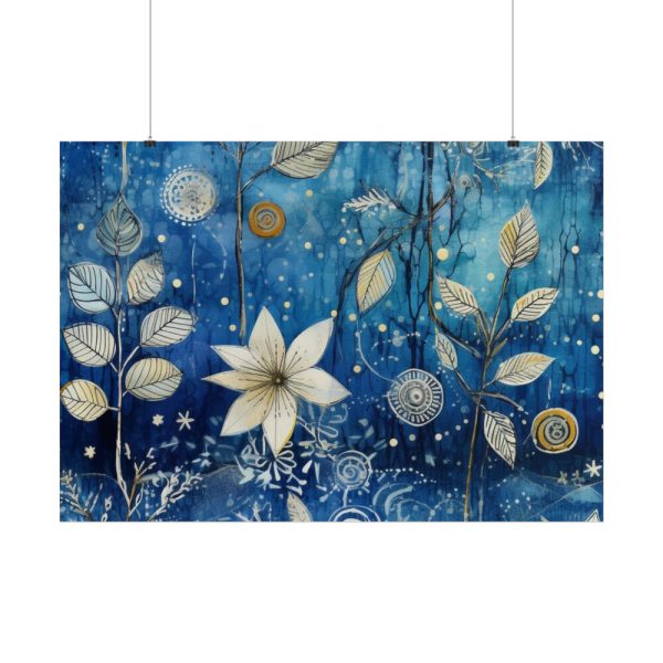 101875-676.jpg Blue Floral Seamless Pattern Poster