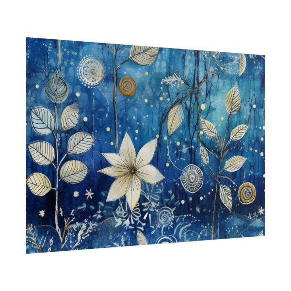 101875-677.jpg Blue Floral Seamless Pattern Poster