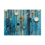 Geometric Abstract Blue Painting Poster - Image 11